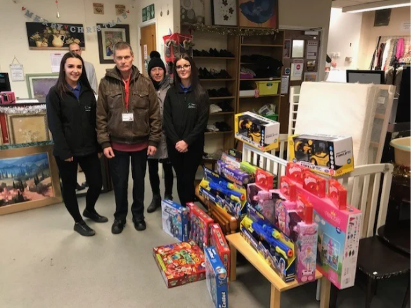 Donating to make Christmas a happier time for the less fortunate